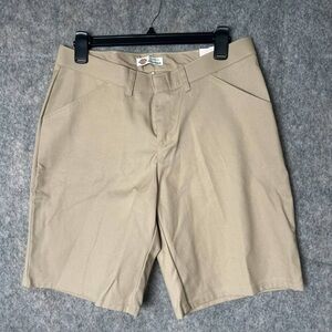 Dickies Women's Size 8/9 Relaxed Fit Twill Khaki NWT Shorts‎